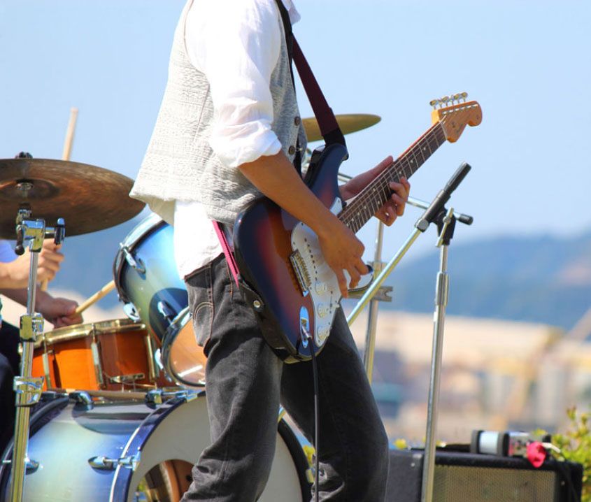 Man Playing Guitar Man Playing Guitar